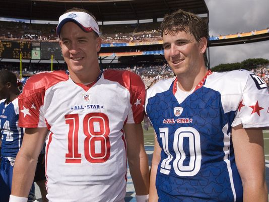 Eli Manning and Peyton Manning: former NFL Star Quarterbacks and Brothers