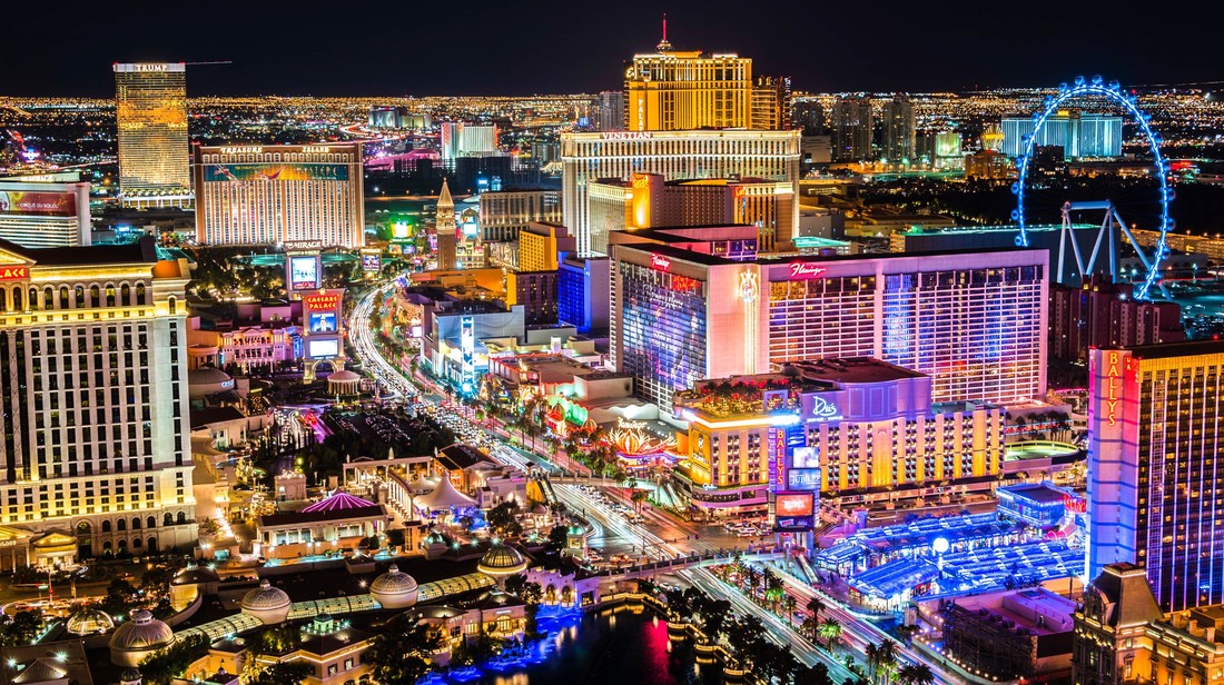Resort Capitals of the United States, featuring Las Vegas and its Las Vegas Strip