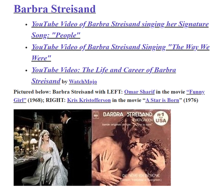 Barbra Streisand Cultural Icon