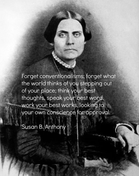 Susan B. Anthony, Suffragette