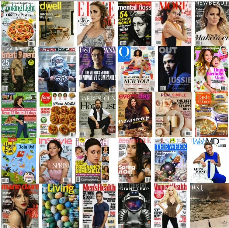 Magazines including a List of U.S. Magazines by Circulation