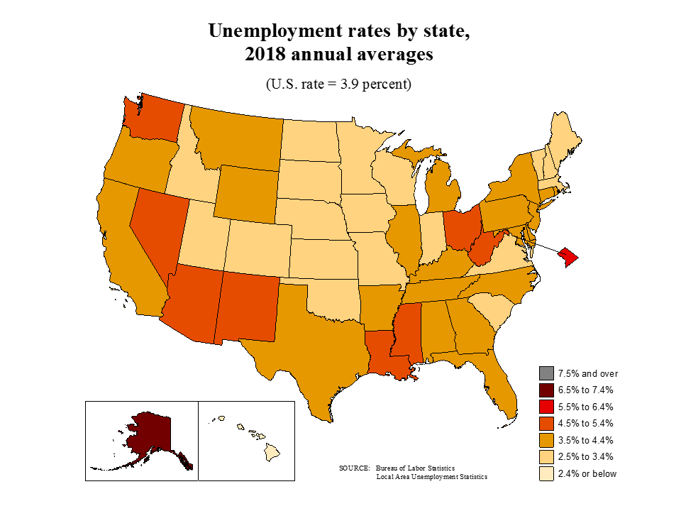 List of States and Territories by Unemployment Rate in the United States